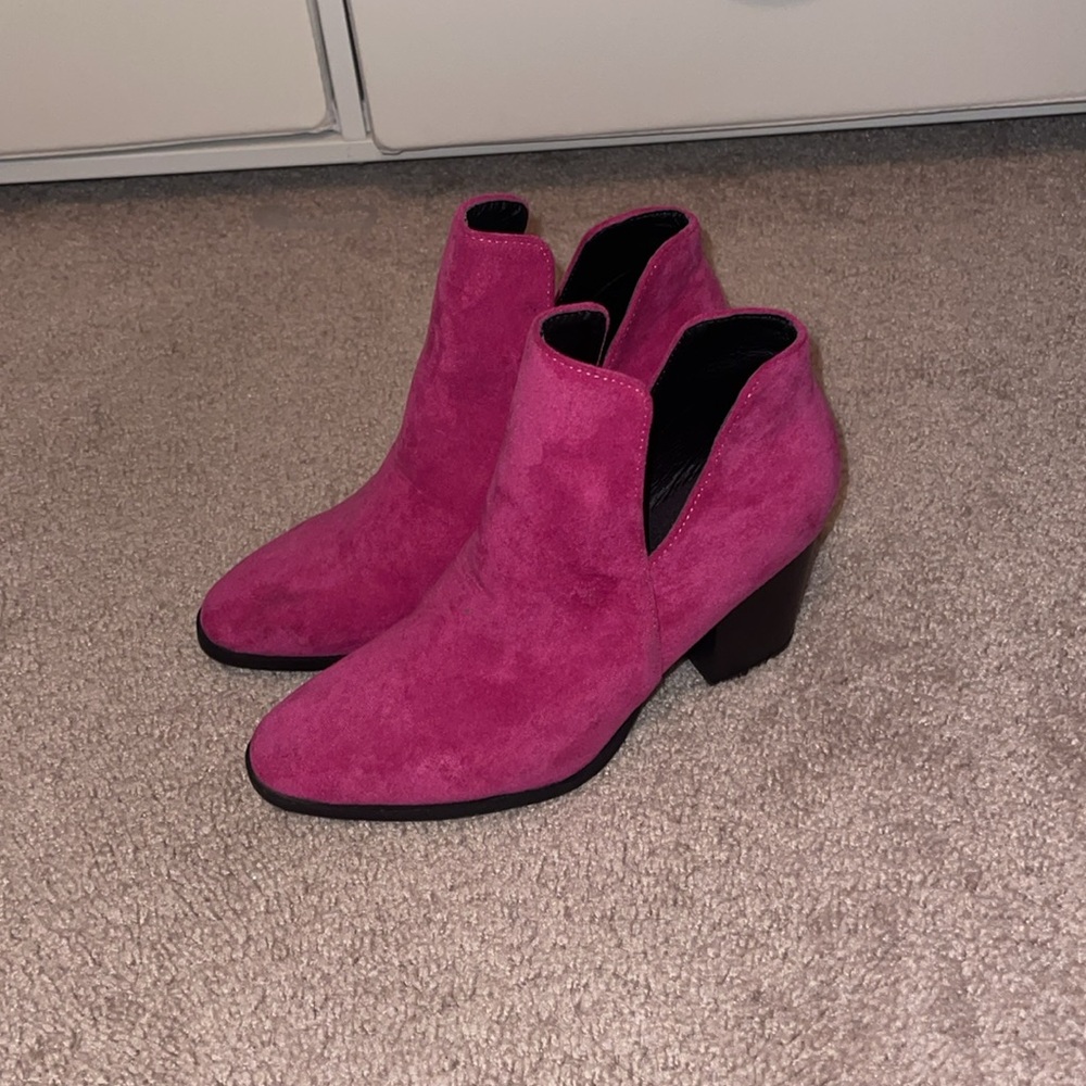 Pink booties